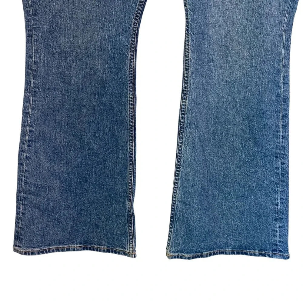 Abercrombie Fitch Curve Love Mid Rise Bootcut Jeans Women 34x30 Fit 36 Short NEW - Picture 7 of 14
